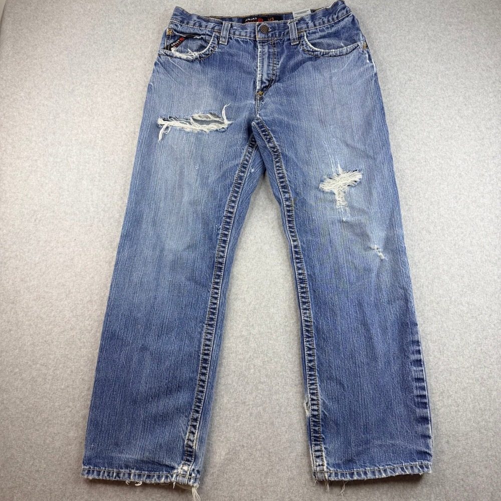 Ariat FR M3‎ Loose Work Pants Mens 32x30 Flame Resistant Distressed USA Fabric